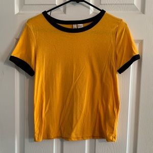 H&M Divided Yellow Tee